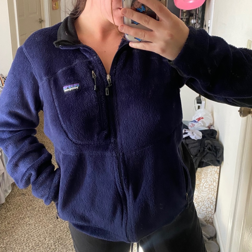 Patagonia fleece zip up jacket